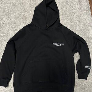 Fear of God Essentials Pullover Hoodie 'Black' Adult S